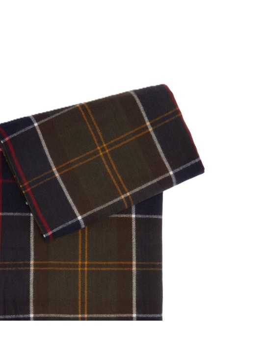 ECHARPE TARTAN NAVY ROUGE HAILES LSC 0426 TN11 Barbour femme homme store boutique Strasbourg store shop zoom