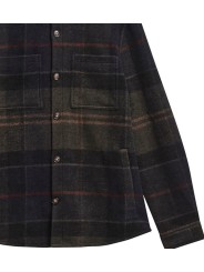 BLOUSON CHEMISE TARTAN SHADOW VERT NAVY FLANELLE NYLON MOS 0511 TN43 Barbour homme boutique Strasbourg shop online store poignet