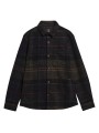 BLOUSON CHEMISE TARTAN SHADOW VERT NAVY FLANELLE NYLON MOS 0511 TN43 Barbour homme boutique Strasbourg shop online store vue