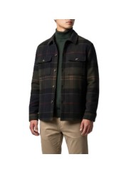 BLOUSON CHEMISE TARTAN SHADOW VERT NAVY FLANELLE NYLON MOS 0511 TN43 Barbour homme