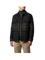 BLOUSON CHEMISE TARTAN SHADOW VERT NAVY FLANELLE NYLON MOS 0511 TN43 Barbour homme