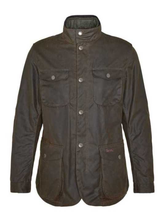 VESTE OGSTON WAXEE PLASTRON MATELASSE OLIVE MWX0700 OL51 BARBOUR HOMME boutique Strasbourg france onlibne store shop 1