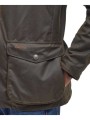 VESTE OGSTON WAXEE PLASTRON MATELASSE OLIVE MWX0700 OL51 BARBOUR HOMME boutique Strasbourg france onlibne store shop poches