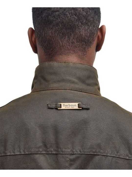 VESTE OGSTON WAXEE PLASTRON MATELASSE OLIVE MWX0700 OL51 BARBOUR HOMME boutique Strasbourg france onlibne store shop arr