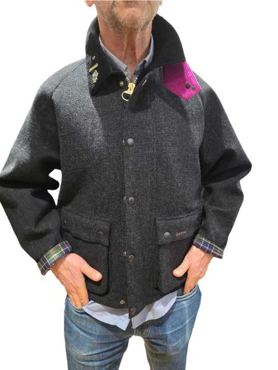 BLOUSON PAUL SMITH TRANSPORT CHINE GRIS MWX0318 CH71 BARBOUR homme femme boutique Strasbourg vêtement shop online front BLOUSON PAUL SMITH TRANSPORT CHINE GRIS MWX0318 CH71 BARBOUR homme femme boutique Strasbourg vêtement shop online front