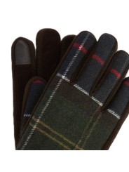 GANTS TARTAN LAINE WATERPROOF VERT ROUGE HCKNEY MGL 0144 TN11 Barbour homme boutique Strasbourg France online store glow zoom