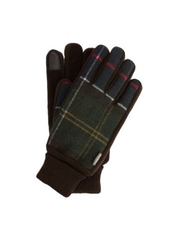 GANTS TARTAN LAINE WATERPROOF VERT ROUGE HCKNEY MGL 0144 TN11 Barbour homme boutique Strasbourg France online store glow flat
