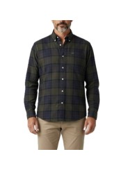 CHEMISE FLANELLE TARTAN SHADOW NAVY VERT FORTROSE MSH 4991 TN43 boutique Strasbourg vêtement Barbour homme shoponline front