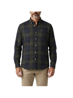 CHEMISE FLANELLE TARTAN SHADOW NAVY VERT FORTROSE MSH 4991 TN43 boutique Strasbourg vêtement Barbour homme shoponline front