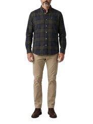 CHEMISE FLANELLE TARTAN SHADOW NAVY VERT FORTROSE MSH 4991 TN43 boutique Strasbourg vêtement Barbour homme shoponline look