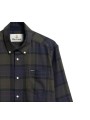 CHEMISE FLANELLE TARTAN SHADOW NAVY VERT FORTROSE MSH 4991 TN43 boutique Strasbourg vêtement Barbour homme shoponline col