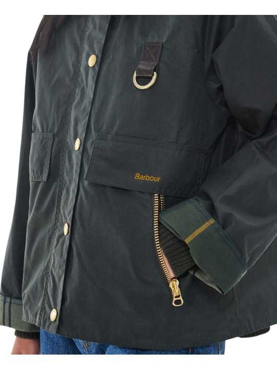 VESTE CATTON COURTE SAGE LWX 1333 SG51 BARBOUR FEMME boutique Strasbourg shop store online poche