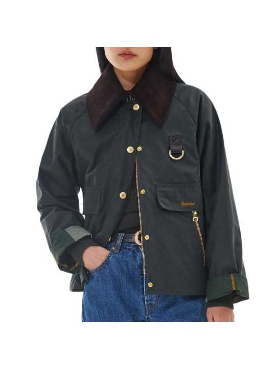 VESTE CATTON COURTE SAGE LWX 1333 SG51 BARBOUR FEMME boutique Strasbourg shop store online front