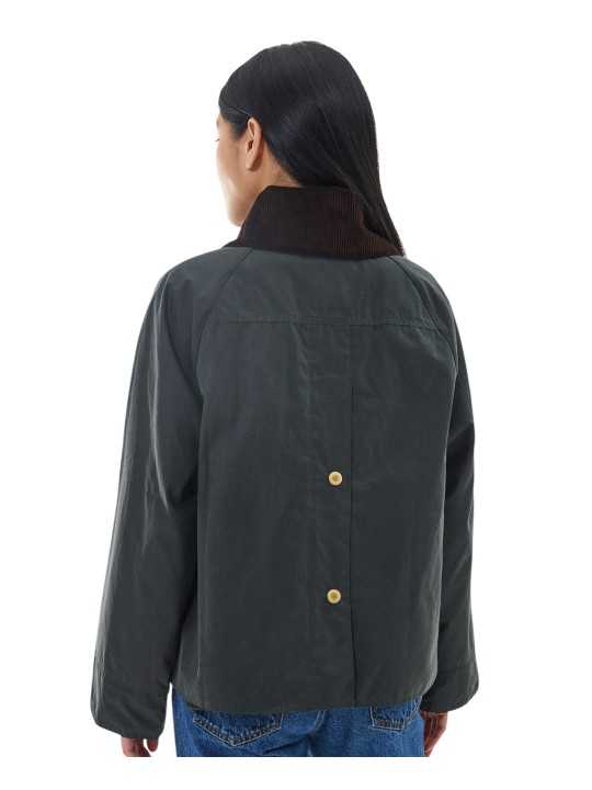 VESTE CATTON COURTE SAGE LWX 1333 SG51 BARBOUR FEMME boutique Strasbourg shop store online dos