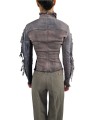Blouson jeans tie & die Gary Jacket rose bleu RP02F 5701 SDWRCM 23100 Rick Owens femme boutique Strasbourg vêtement dos