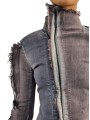 Blouson jeans tie & die Gary Jacket rose bleu RP02F 5701 SDWRCM 23100 Rick Owens femme boutique Strasbourg vêtement zoom