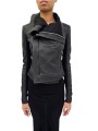Blouson cuir noir Classic Byker agneau plongé RP02F 5708 LBK 09 Rick Owens Femme vêtement boutique Store shop online front