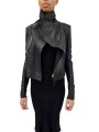 Blouson cuir noir Classic Byker agneau plongé RP02F 5708 LBK 09 Rick Owens Femme vêtement boutique Store shop online open