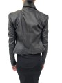 Blouson cuir noir Classic Byker agneau plongé RP02F 5708 LBK 09 Rick Owens Femme vêtement boutique Store shop online dos