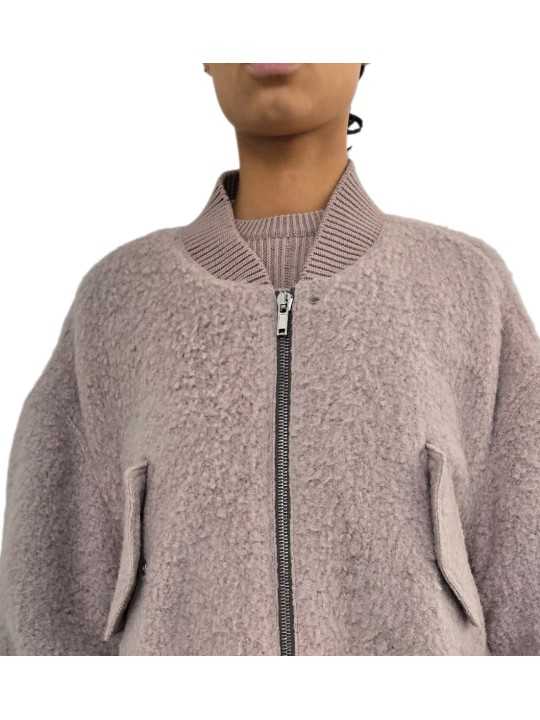 Bombers alpaga rose Secchia Cropped Flight RP02F 5702 WPA 23 Rick Owens Femme boutique Strasbourg vêtement shop online store 2
