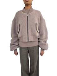 Bombers alpaga rose Secchia Cropped Flight RP02F 5702 WPA 23 Rick Owens Femme boutique Strasbourg vêtement shop online store dvt