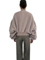 Bombers alpaga rose Secchia Cropped Flight RP02F 5702 WPA 23 Rick Owens Femme boutique Strasbourg vêtement shop online store dos