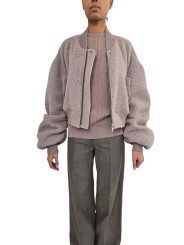 Bombers alpaga rose Secchia Cropped Flight RP02F 5702 WPA 23 Rick Owens Femme boutique Strasbourg vêtement shop online store l
