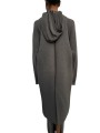 Gilet long bicolor Dust Naturel écru intérieur Cyclops Coat Rick Owens femme RP02F 5600 KWVD 342 boutique Strasbourg vêtement do