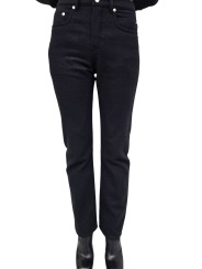 JEANS NOIR FLANELLE VDD PANTS RP02F 5326 FLM 09 RICK OWENS FEMME vêtement Strasbourg boutique store shoponline front