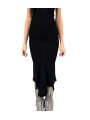 JUPE LONGUE NOIR MAILLE GODET CALF SKIRT RP02F 5677 ML 09 RICK OWENS FEMME boutique vêtement store shop online front