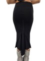 JUPE LONGUE NOIR MAILLE GODET CALF SKIRT RP02F 5677 ML 09 RICK OWENS FEMME boutique vêtement store shop online back