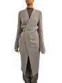Manteau alpaga bouclette dark pearl croisé ceinture Soft Cyclops Coat Rick Owens femme RP02F 5914 WPA 48 boutique vêtement front