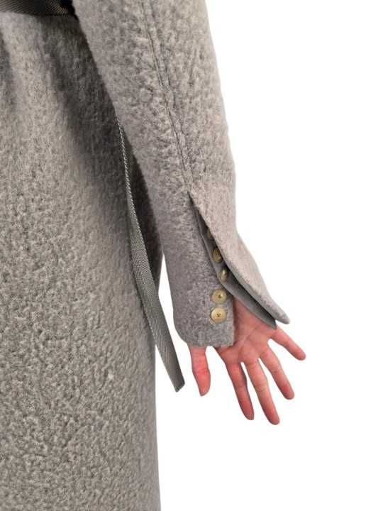 Manteau alpaga bouclette dark pearl croisé ceinture Soft Cyclops Coat Rick Owens femme RP02F 5914 WPA 48 boutique vêtement