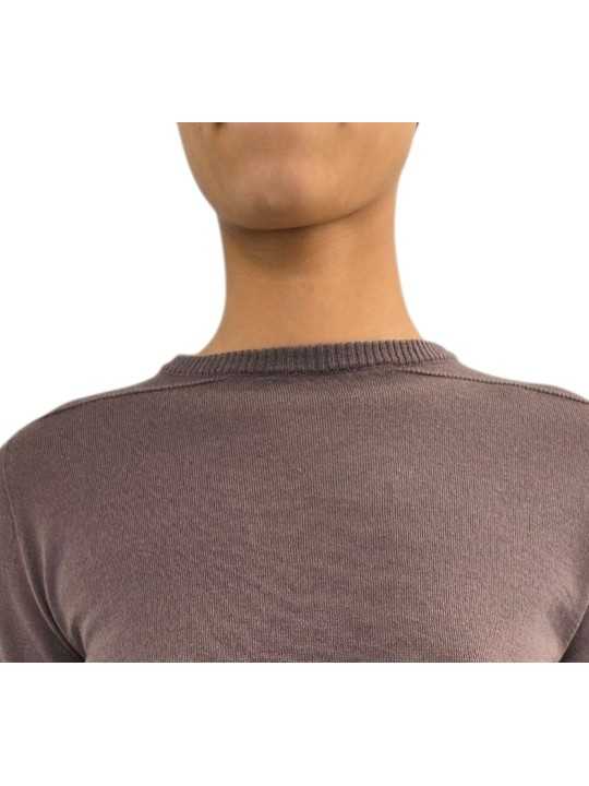 Pull laine vierge Ls Crater Rose RP02F 5629 M 23 Rick Owens Femme store boutique Strasbourg France vêtement shop online col