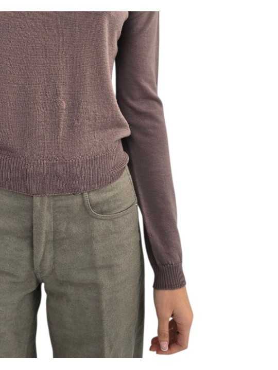 Pull laine vierge Ls Crater Rose RP02F 5629 M 23 Rick Owens Femme store boutique Strasbourg France vêtement shop online bords