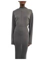 Robe longue maille fine capuche Dust Hooded Dress Rick Owens Femme RP02F 5649 M 34 boutique vêtement Strasbourg France store f