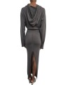 Robe longue maille fine capuche Dust Hooded Dress Rick Owens Femme RP02F 5649 M 34 boutique vêtement Strasbourg France store d