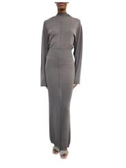 Robe longue maille fine capuche Dust Hooded Dress Rick Owens Femme RP02F 5649 M 34 boutique vêtement Strasbourg France store l