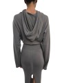 Robe longue maille fine capuche Dust Hooded Dress Rick Owens Femme RP02F 5649 M 34 boutique vêtement Strasbourg France store z