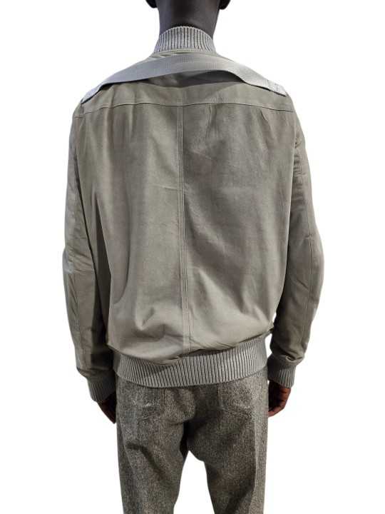 Blouson cuir Dark Pearl Heizer Flight poches plaquées RU02F 4779 LBS 48 Rick Owens homme boutique Strasbourg dos