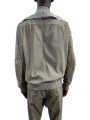 Blouson cuir Dark Pearl Heizer Flight poches plaquées RU02F 4779 LBS 48 Rick Owens homme boutique Strasbourg dos