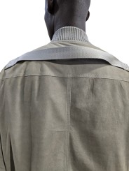 Blouson cuir Dark Pearl Heizer Flight poches plaquées RU02F 4779 LBS 48 Rick Owens homme boutique Strasbourg sangle