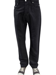 Jeans noir moleskin brossé Kurdt RU02F 4399 MOR 09 Rick Owens Homme boutique Strasbourg shop vêtement front