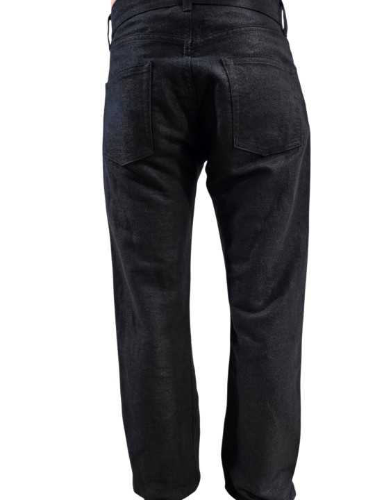 Jeans noir moleskin brossé Kurdt RU02F 4399 MOR 09 Rick Owens Homme boutique Strasbourg shop vêtement back