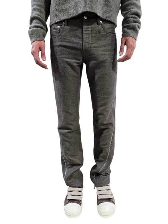 Jeans zippé Dust Vega Jeans RU02F 4394 MOR 34 Rick Owens Homme boutique Strasbourg vêtement front