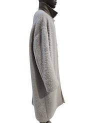MANTEAU DROIT DARK PEARL BUTTONED BRAD COAT ALPAGA RU02F 4970 WPA 48 RICK OWENS homme boutique Strasbourg vêtement profil