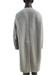 MANTEAU DROIT DARK PEARL BUTTONED BRAD COAT ALPAGA RU02F 4970 WPA 48 RICK OWENS homme boutique Strasbourg vêtement dos