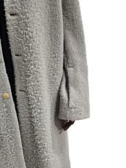 MANTEAU DROIT DARK PEARL BUTTONED BRAD COAT ALPAGA RU02F 4970 WPA 48 RICK OWENS homme boutique Strasbourg vêtement zoom