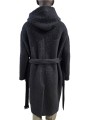 MANTEAU NOIR CAPUCHE ALPAGA TOWER COAT RU02F 4987 WPA 09 RICK OWENS HOMME boutique Strasbourg shop vêtement dos