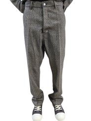 Pantalon chiné noir vert clair Joris Pants RU02F 4348 WBI 79 Rick Owens Homme boutique Strasbourg vêtement shop online store dvt